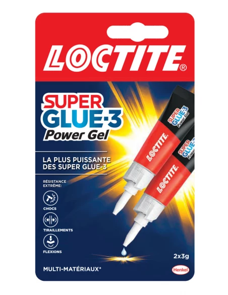 Superglue-3 Power Gel Tube 2x3g - LOCTITE
