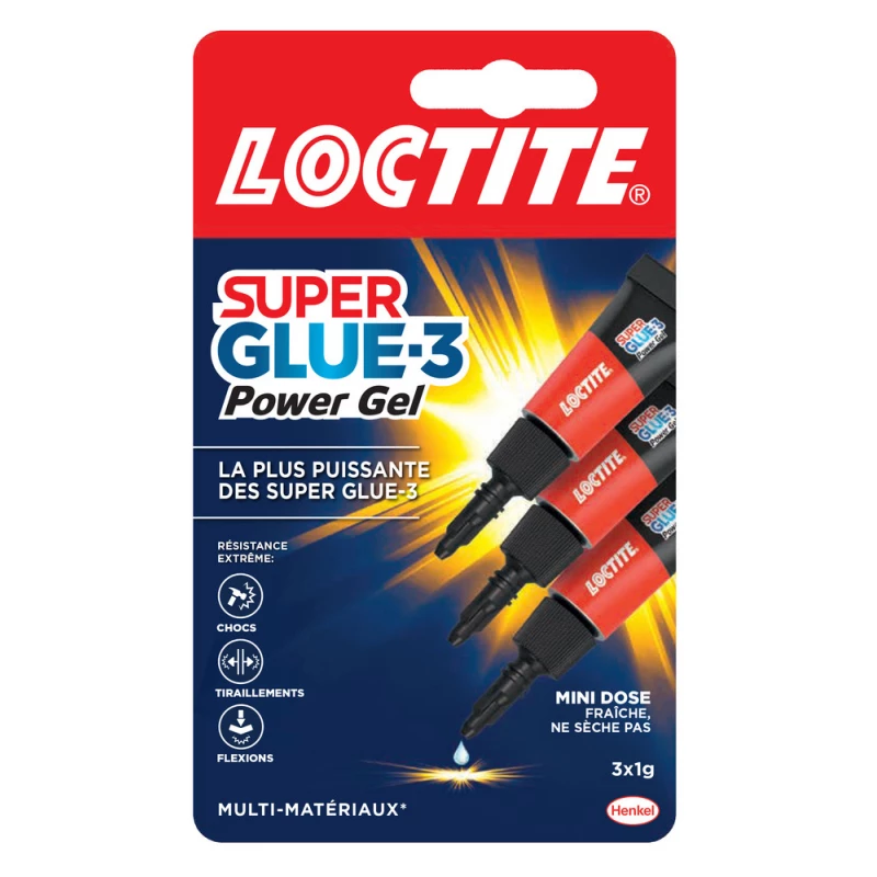 Superglue-3 Mini Dose Gel 3x1gr - LOCTITE