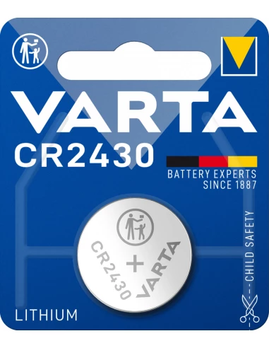 10 Pile Varta Cr2430 3v (EMBALLAGE 1 Unit) Ø24,5x3mm