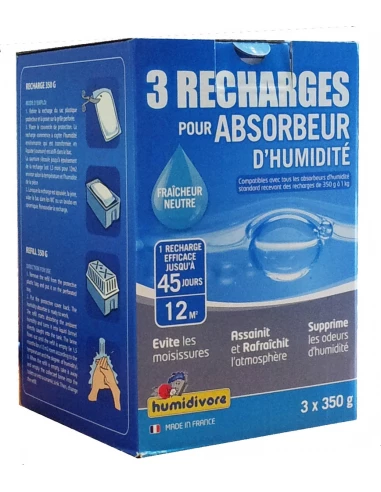 Humidivore 3 Recharges Sous Gaine Neutre 350g - HUMIDIVORE