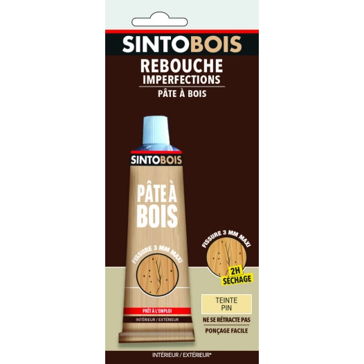 Sintobois rebouche imperfections tube 80 g pin naturel