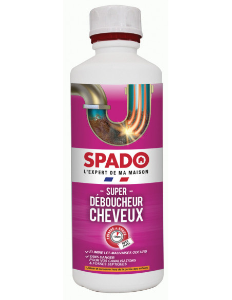 Super Déboucheur Cheveux Flacon 500ml - SPADO