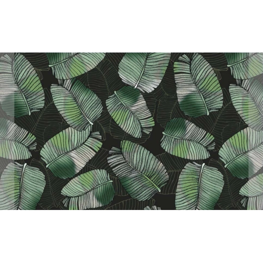 Tapis Velvet Feuillag Tropic2 45x75 - MERCURY