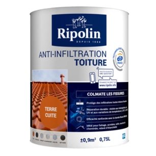 Anti-Infiltration Toiture Pot 0.75L Terre Cuite - RIPOLIN