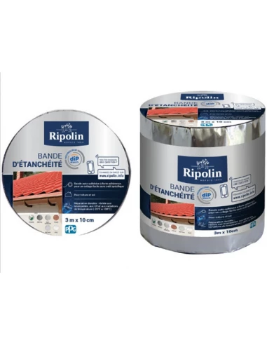 Bande d'Etanchéïté Auto-Adhésive Alu 3mx10cm - RIPOLIN