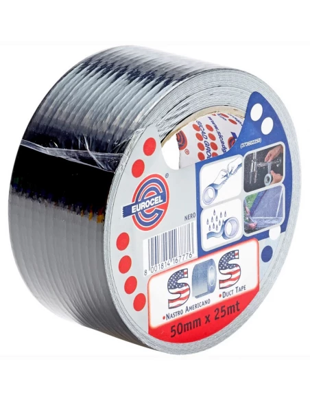 EUROCEL Toile Réparation_25mx50mm_noir - EUROCEL