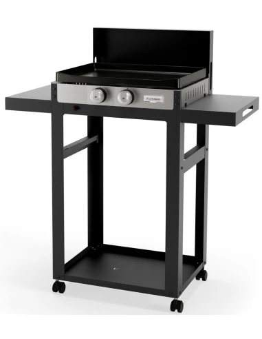 Plancha avec desserte La Francaise Gaz - LE MARQUIER