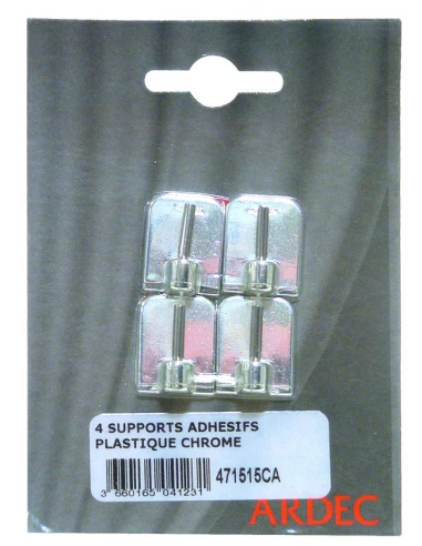 Support Adh Plast Chr 23x17 X4 - ARDEC