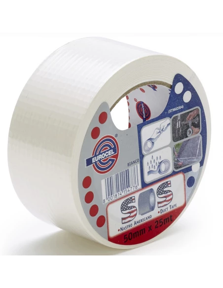EUROCEL Toile Réparation_25mx50mm_blanc - EUROCEL