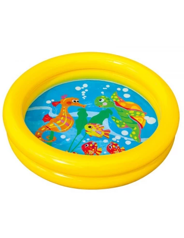 Piscine Pour Enfants Modèle 2 Anneaux Ø61x15cm Couleurs Assorties