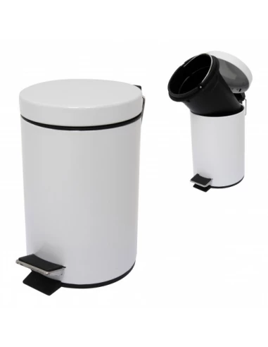 Poubelle Metal Blanche 3l - M S V