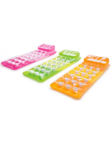 Tapis Gonflable Avec Appui-Tête, 188x71cm, Couleurs Assorties - INTEX