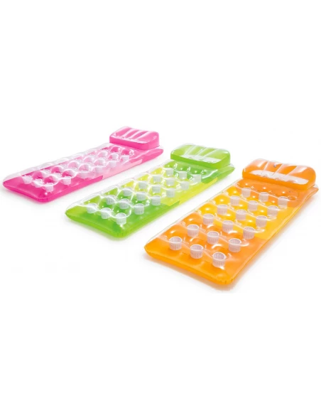 Tapis Gonflable Avec Appui-Tête, 188x71cm, Couleurs Assorties - INTEX