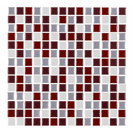 Carrelage Adhesif 3d Pate Rouge - DECO STYL