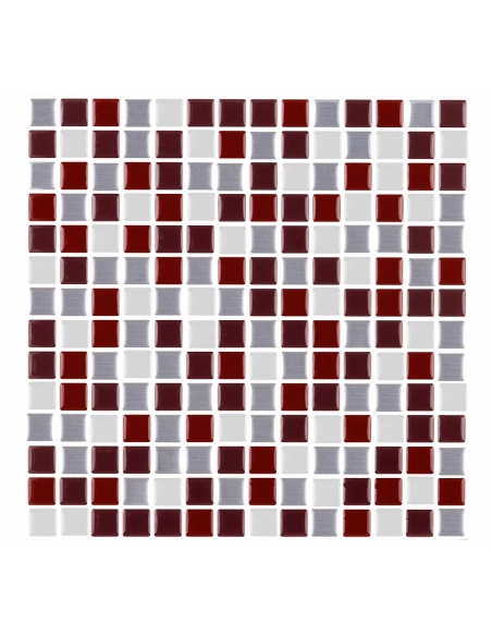 Carrelage Adhesif 3d Pate Rouge - DECO STYL