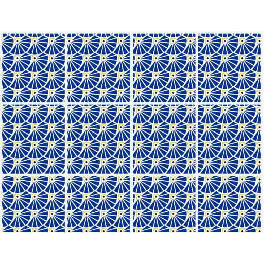 Carrelage Adhesif 3d Manon Bleu - DECO STYL