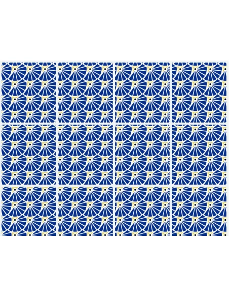 Carrelage Adhesif 3d Manon Bleu - DECO STYL