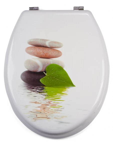 Abattant Wc Mdf Lingga Blanc Vert - M S V