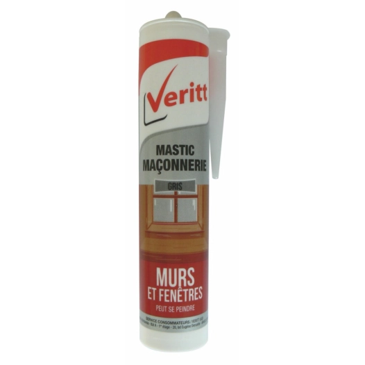Mastic acrylique 280ml gris - VERITT