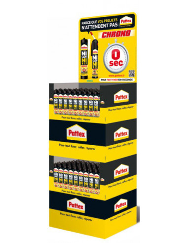 Pattex Mastic Colle Fixation N/Clou N/Vis Fixation multi-matériaux ultra-forte - Pattex