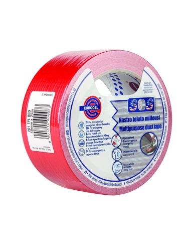 EUROCEL Toile Réparation_25mx50mm_rouge - EUROCEL