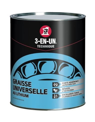Graisse Universelle Lithium Pot de 1kg - 3-EN-UN