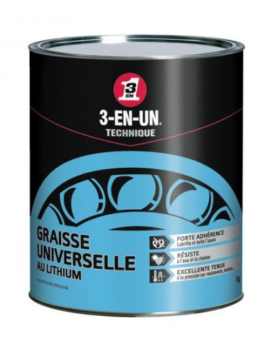 Graisse Univ Lithium Pot   1kg - 3-EN-UN - 5032227330955 -  - 152406
