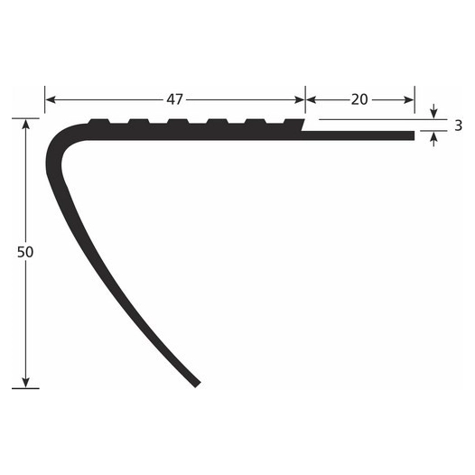 Nez Marche N50d Noir 3m - ROMUS