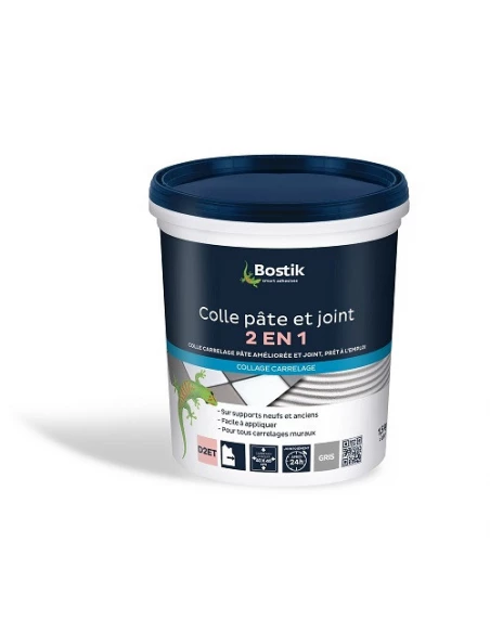 BOSTIK Colle joint 2-en-1 1.5kg blanc - BOSTIK