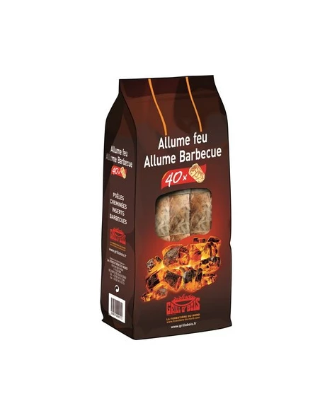 Sachet Allume Feu Et Barbecue40pces - GRILL O'BOIS