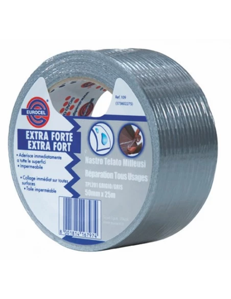 EUROCEL Toile Réparation_25mx50mm_gris - EUROCEL