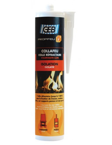 Collafeu Cartouche Mastic Coupe-Feu Ignifuge - Geb