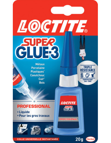 Superglue-3 Xxl Bouteille 20gr - LOCTITE