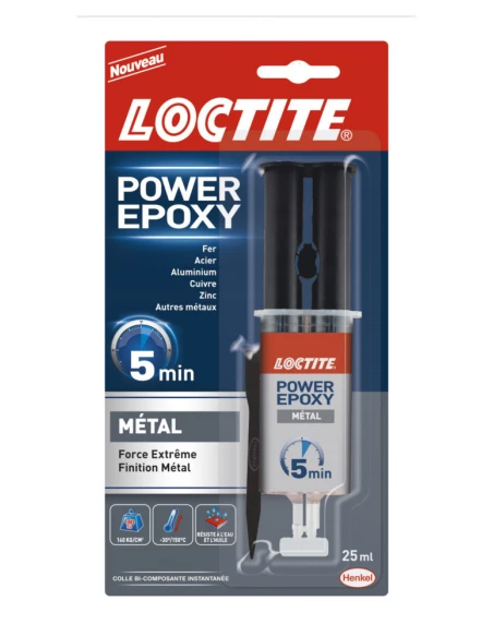 Loctite Epoxy Metal Seringue 25ml - LOCTITE