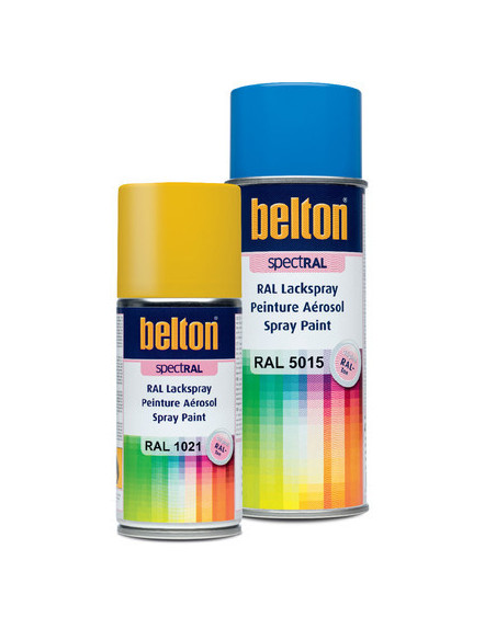 Bombe de peinture aérosol Spectral brillant 400ml ral 9005 noir fonce - BELTON