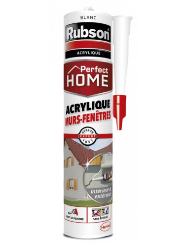 Rubson Mastic Mur-Fenêtre Blanc Étanchéité durable murs et fenêtres - RUBSON
