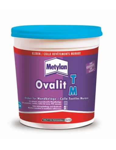 Colle renforcée textiles muraux et toiles de verre Ovalit 750g - METYLAN