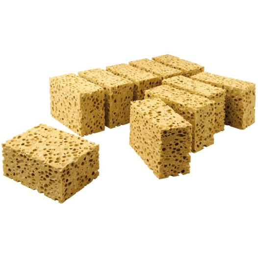 Lot 10 Eponges Gros Travaux Brune - L'OUTIL PARFAIT