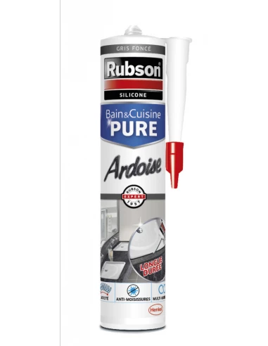 Silicone Bain & Cuisine Pure Ardoise Cartouche 280 Ml - RUBSON
