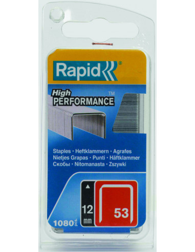 Agrafes (X1080) Rapid 53/12mm - RAPID - 3221631095051 -  - 601417