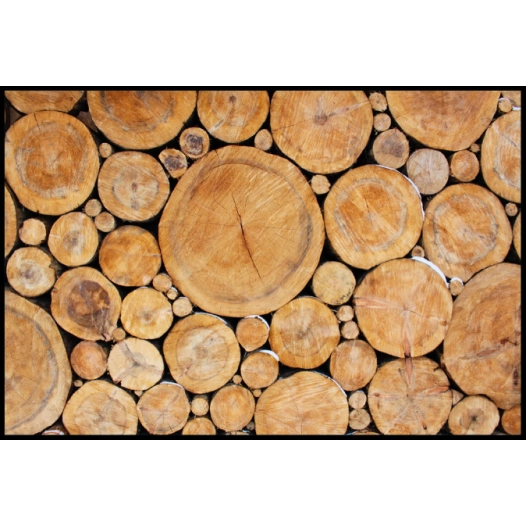 Tapis Velvet Rondins de Bois 45x75cm - MERCURY