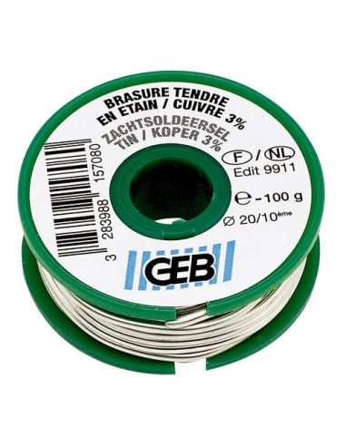 Brasure Tendre Etain/Cuivre 100g - GEB