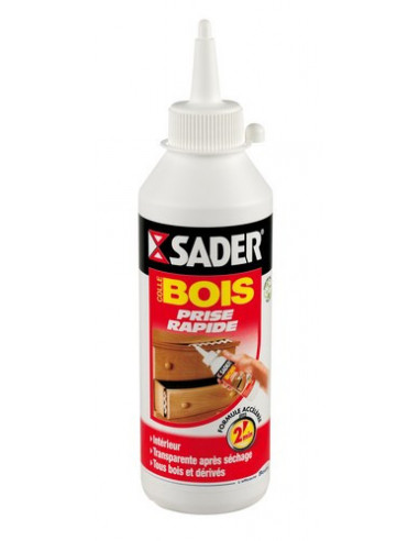 Colle Bois Sader Rapide Séchage Ultra-Rapide, Haute Résistance - SADER