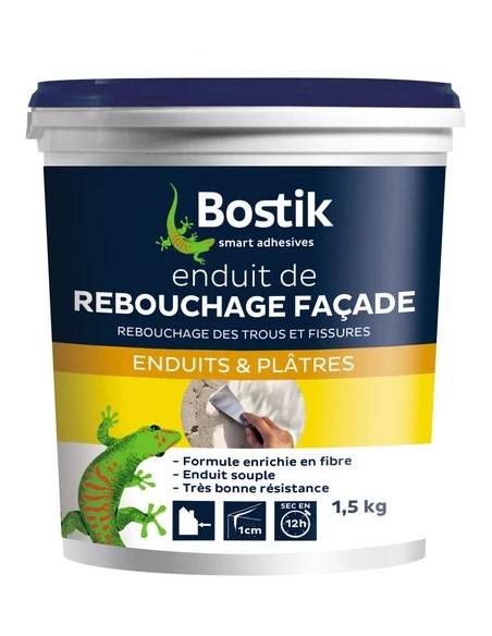 BOSTIK Rebouchage façade pâte 1.5kg - BOSTIK