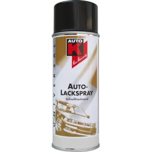 Peinture de finition satin noir aérosol 150ml - AUTO K
