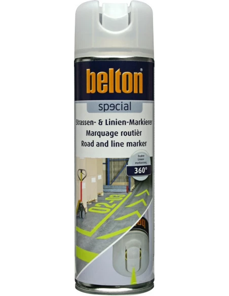 Peinture Marquage Routier 0.5 litre jaune neon - BELTON