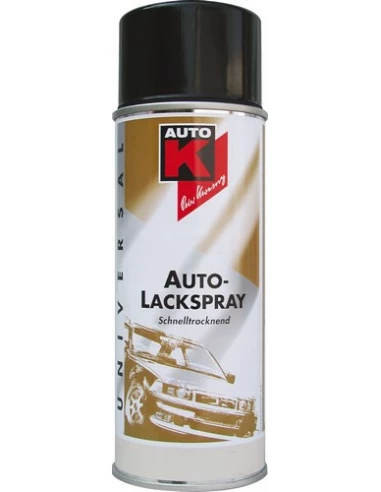 Peinture de finition mate noir aérosol 150ml - AUTO K