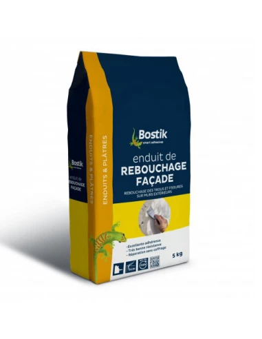 BOSTIK Rebouchage façade 5kg poudre - BOSTIK