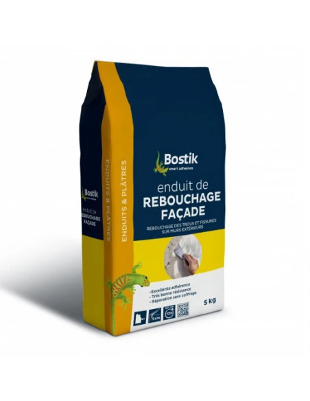 BOSTIK Rebouchage façade 5kg poudre - BOSTIK