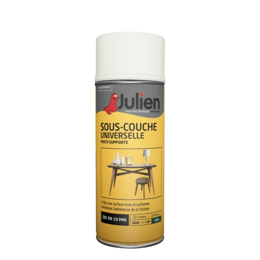 Peinture Sous-couche universelle aérosol - Mat Blanc - 400 ml - Julien